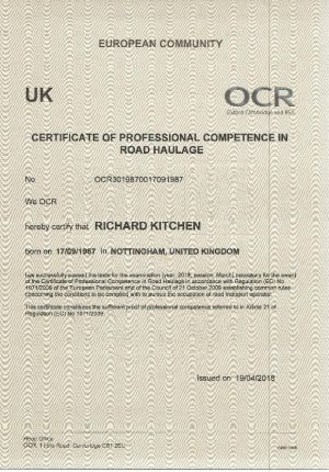 OCR-Level 3-Road Haulage